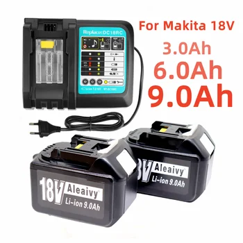 2023 Модернизированный 9.0Ah/3.0Ah/6.0Ah для Makita 18V Аккумулятор BL1830B BL1850B BL1850 BL1840 BL1860 BL1815 Сменный Литиевый Аккумулятор