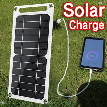 5 В Высокомощная USB Солнечная панель Открытый Водонепроницаемый Поход Кемпинг Портативные Аккумуляторы Power Bank Батарея Солнечное зарядное устройство для мобильного телефона