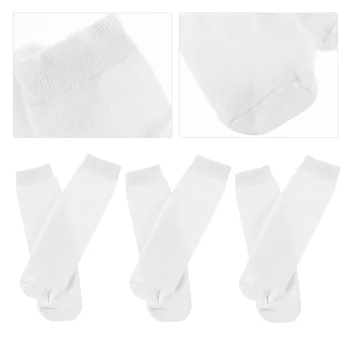 6 Пар носков для сублимации, пустые эластичные подарочные принадлежности, Индивидуальность, Белый Хлопок, Сделай сам