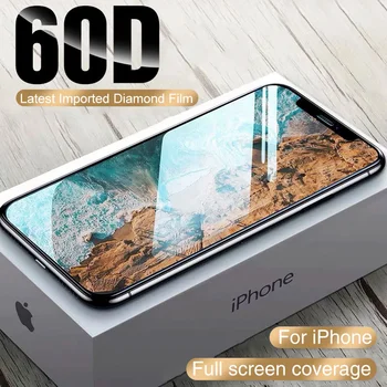 60D Защитное стекло с полным покрытием Для iPhone 12 11 13 14 Pro Max XR Протектор экрана Для iPhone 11 12 13 14 Пленка из закаленного стекла