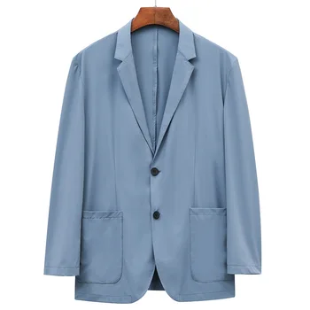 6445-Мужская деловая повседневная спортивная куртка в полоску в полоску, пиджак single West top