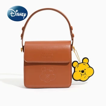 Disney Winnie The Pooh 2022 Новая женская сумка Люксовый бренд, Мультяшная женская сумка, Высококачественная Модная трендовая сумка-мессенджер