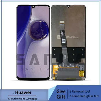 Huawei-tela lcd de 6.15 polegadas para p30 lite/nova 4e, peças para reparo e montagem de tela touch