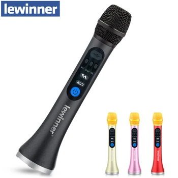 Lewinner L-899 Караоке 30 Вт, Беспроводной микрофон, профессиональный Bluetooth, портативная колонка, KTV-плеер