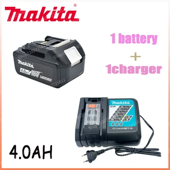 Makita 18V 4.0Ah 100% Оригинальная аккумуляторная батарея для электроинструментов со светодиодной литий-ионной заменой LXT BL1860B BL1860 BL1850
