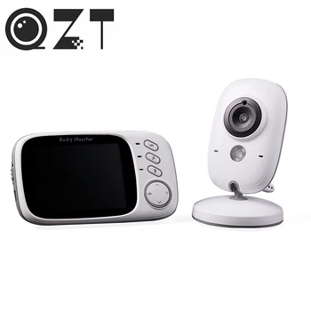 QZT 3,2-дюймовый радионяня Ночного видения, Голосовое автоматическое пробуждение с помощью музыкальной камеры, беспроводное видео, ЖК-цифровая камера безопасности