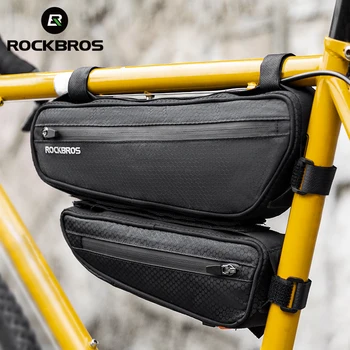Rockbros официальные многофункциональные велосипедные сумки 2 в 1, водонепроницаемая съемная комбинированная рама для передней трубы, Треугольная велосипедная
