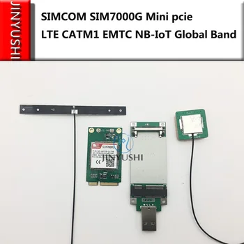 SIMCOM SIM7000G Mini pcie + USB-адаптер + 4G антенна + GPS антенна LTE CATM1 EMTC NB-IoT глобального диапазона для SIM7000A/SIM7000E
