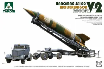TAKOM 5001 1/72 WW.II немецкий Hanomag SS 100 с комплектом моделей Meillerwagen и V-2 Rocket
