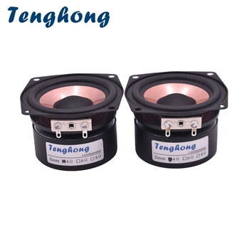 Tenghong 1ШТ 4 Ом 8 Ом 2,5 Дюймовый Мощный Полночастотный Динамик AS-25QF01 HIFI Высокочувствительный Домашний Аудио Усилитель Динамик 20 Вт
