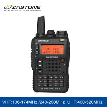 Zastone UV-8DR Мини-Радио Портативная рация triband VHF 136-174 МГц 240-460 МГц UHF 400-520 МГц CB Ham Двухстороннее радио