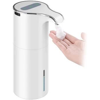 Автоматический дозатор мыла 15 унций / 450 мл, Бесконтактный Дозатор мыла для вспенивания -Перезаряжаемый Водонепроницаемый Дозатор мыла для пены