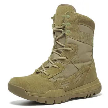 Американские уличные сухопутные боевые мужские ботинки с высоким берцем, тактические военные ботинки Специального назначения в пустыне, износостойкие армейские ботинки