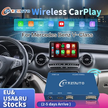 Беспроводной CarPlay для Mercedes Benz V-Class W447 2014-2018 Vito Viano, с функциями Android Auto Mirror Link AirPlay Car Play
