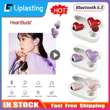 Беспроводные наушники в форме сердца TWS-Наушники Bluetooth-Гарнитура Heart Buds Женские Модные Розовые Игровые Студенческие наушники Подарок Девушке