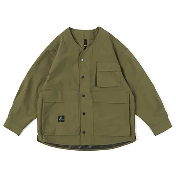 Высокая плотность Cityboy, водонепроницаемая Повседневная куртка с несколькими карманами, Мужская Японская уличная одежда, модное пальто-карго, мужская верхняя одежда