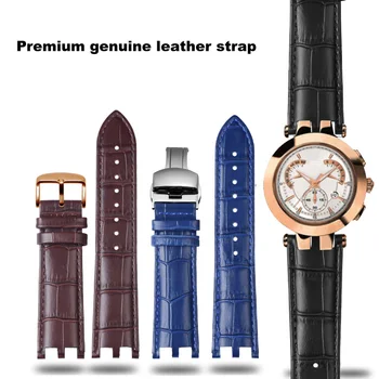 Высококачественный ремешок для часов с двойной насечкой 22 мм, для часов Versace V-RACECHRONO из натуральной кожи, аксессуары GTM