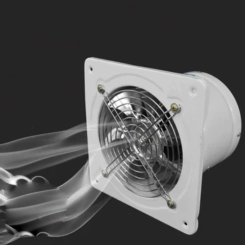 Высокоскоростной вентилятор Кухонная труба Вытяжной вентилятор Промышленный вентилятор эжекторный вентилятор Ванная комната ванная комната 100 мм удалить TVOC HCHO PM2.5