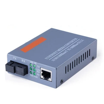 Гигабитный волоконно-оптический медиаконвертер HTB-GS-03 1000 Мбит/с с одним оптоволоконным портом SC Внешний источник питания, только терминал порта B