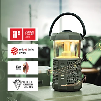 Динамик Mifa Wild Camping Bluetooth 5.3 с фонарем, Мощный звук на 360 °, освещение на 360 °, Водонепроницаемый IP67, время воспроизведения 38 часов
