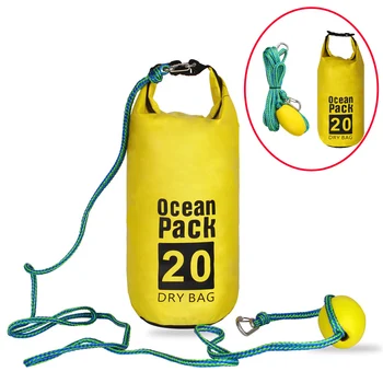 Док-канат с песчаным якорем Ocean pack 2-в-1 и водонепроницаемым сухим мешком объемом 20 л для каяка, гидроцикла, гребли, небольших лодок