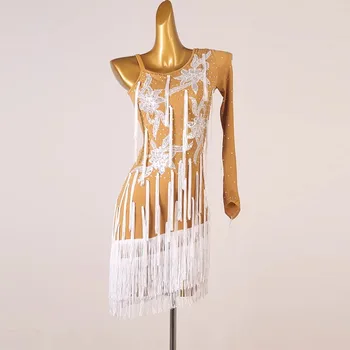Летние стандартные платья для женщин Новая одежда для латиноамериканских танцев Сексуальные и соблазнительные юбки (спандекс) Бесплатная доставка Расширенная настройка