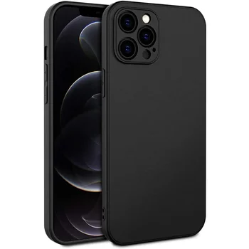 Матовый Тонкий Чехол Для iPhone 12 Mini 13 11 Pro Max XS X XR 7 8 Plus SE 2020 12Pro 6 Защита Камеры Черный Мягкий Чехол Для Телефона