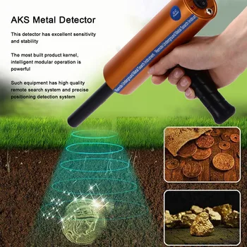 Металлоискатель AKS Профессиональный ручной высокочувствительный подземный металлоискатель для археологических раскопок 100-240 В