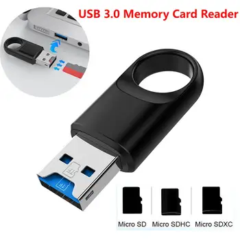 Мини-адаптер для чтения карт памяти Портативный USB 3.0 Высокоскоростной считыватель карт памяти TF Card для настольного компьютера TF SD PC
