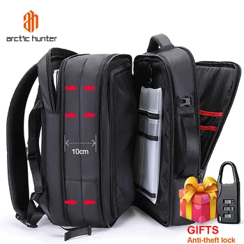 Многофункциональный умный рюкзак ARCTIC HUNTER, дорожная сумка, Мужской деловой рюкзак, дорожный рюкзак для ноутбука, сумка для зарядки через USB
