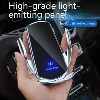 Мобильное беспроводное зарядное устройство Мощностью 15 Вт Магнитная станция быстрой зарядки Вентиляционный держатель Автомобильный держатель телефона Для iPhone 14 13 Promax Samsung Huawei