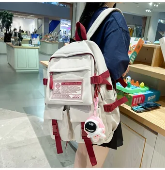 Модный нейлоновый женский рюкзак с несколькими карманами, Женская Большая Водонепроницаемая задняя сумка, Портативный школьный рюкзак для девочки, студенческий школьный рюкзак Cool