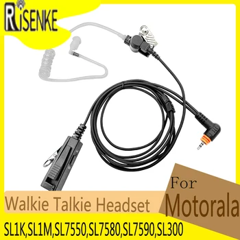 Наушник RISENKE для Motorola SL1K, SL1M, SL7550, SL7580, SL7590, SL300 Гарнитура для рации Двухстороннее радио Отличная пара для нового PTT