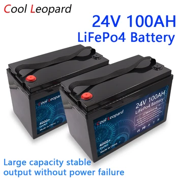 Новый аккумулятор LiFePO4 емкостью 24 В 100 Ач, для гольф-кара, оборудования беспроводной связи, литий-железо-фосфатный аккумулятор 24 В