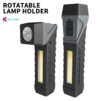 Новый портативный светодиодный фонарик COB, USB Перезаряжаемый рабочий светильник, магнитный подвесной светильник Lanterna со встроенной батареей, походный фонарь