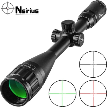 Оптика NSIRIUS 6-24x50AOE, Красно-зеленый прицел Mil Dot с подсветкой, Прецизионный охотничий прицел, пневматический прицел с креплением на крышке