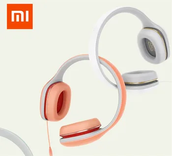 Оригинальные наушники Xiaomi, проводные с микрофоном, Комфортная версия Mi Headset 3,5 мм, наушники с микрофоном, регулятор громкости, Оранжево-зеленый