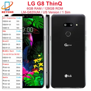 Оригинальный LG G8 ThinQ G820UM 6,1 