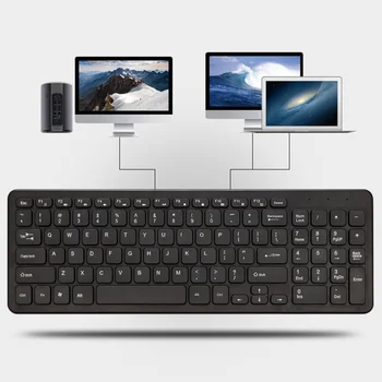 Проводная USB-клавиатура удобная тихая шоколадная клавиша прочная ультратонкая проводная компьютерная клавиатура