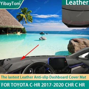 Прочный Превосходный коврик для приборной панели из искусственной кожи, противоскользящий, защищающий от ультрафиолета, для Toyota C-HR 2017 2018 2020 CHR C HR аксессуары