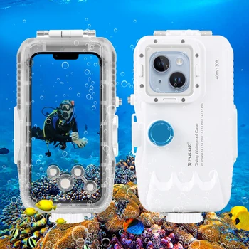 с односторонним клапаном для фотосъемки и видеосъемки под водой Крышка корпуса Водонепроницаемый чехол для телефона для дайвинга для iPhone