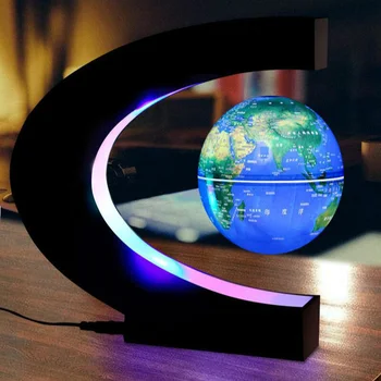 Светодиодный Магнитный Глобус Карта мира, Плавающий настольный ночник на магнитной подвеске, настольная лампа для школьного обучения географии, украшение дома на День Рождения