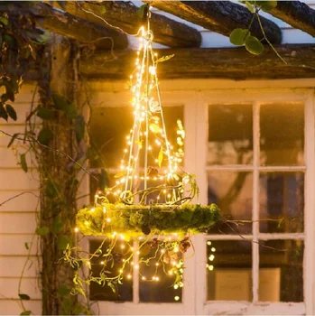 Светодиодный Струнный Светильник Fairy Vines Lamp EU Plug Звездная Гирлянда Освещение Для Бара Рождественский Свадебный Фестиваль DIY Украшения