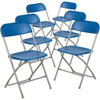 Серия Flash Furniture Hercules ™ 6 шт. Легкий пластиковый удобный стул для мероприятий, комплект складных стульев