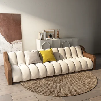 Современный дизайнерский диван в скандинавском стиле для гостиной Минималистичный Необычный Белый Эргономичный дизайнерский диван Soft Lazy Salon Mueble Мебель для дома