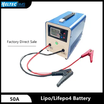 Тестер емкости аккумулятора питания/Делитель емкости 50A Li-ion LiFePO4 Обнаружение нагрузки, Защита от старения, Частичный баланс емкости