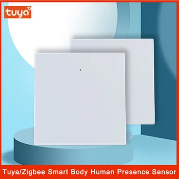 Умный датчик присутствия человека Tuya Zigbee, миллиметровый радар, высокоточный индукционный датчик движения, приложение для дистанционного управления сигнализацией