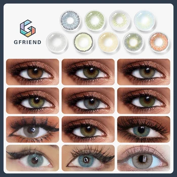 Цветные контактные линзы HEMA Из силикон-Гидрогеля 14,2 мм 14,0 мм Для Красоты И Здоровья Зрачков Цветные Контактные линзы Для Натуральных Глаз С Коробкой