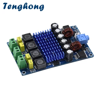 Цифровой Усилитель Tenghong TPA3116D2 Аудио Плата DC12-24V Power XH-M642 С Автоматическим Усилением Звука Для Динамиков 50 Вт * 2