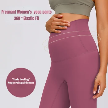 Эластичные Леггинсы для беременных с высокой талией, Облегающие Для беременных Женщин, поддержка живота, Послеродовые Леггинсы, Формирователь тела, фитнес-брюки